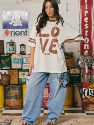 Love Revolution Tee Off White