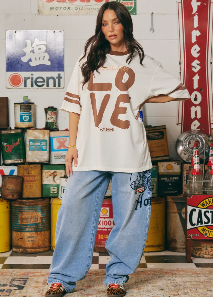 Love Revolution Tee Off White