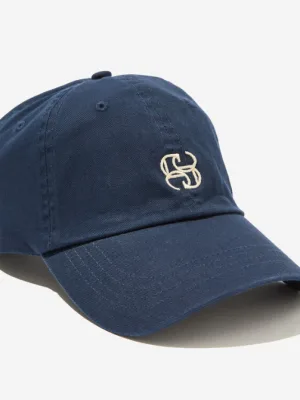 Pip Everyday Cap Navy Ecru Stitch