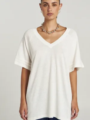 V Neck Tee Vanilla