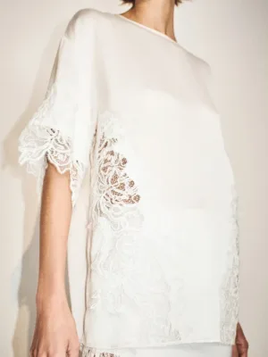 Lace T-Shirt Ivory