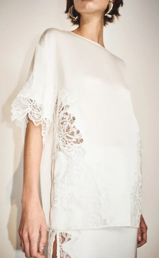Lace T-Shirt Ivory