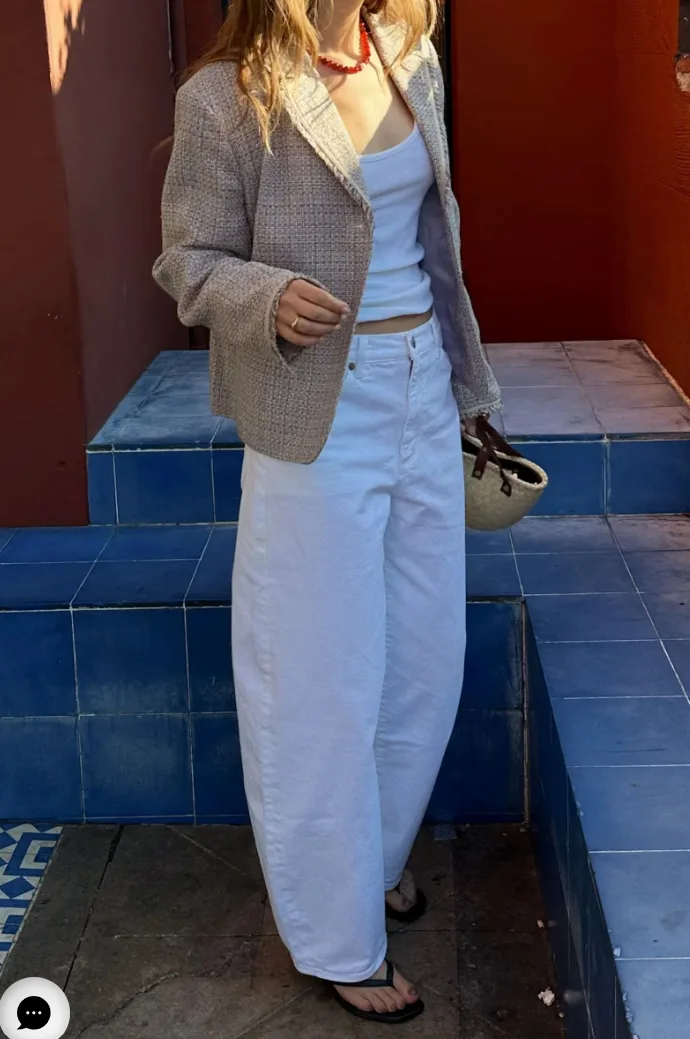 Gigi Barrel Vintage White