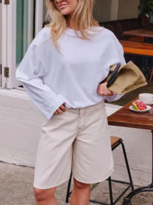 Olive Beltred Short Fresh Sand