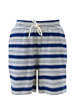 Marlowe Short Prussian Blue Stripe