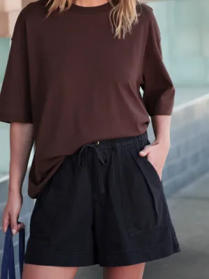 Darcy Relaxed Everyday Short Washed Black
