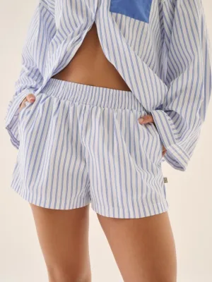 AJ Stripe Short Sky Blue