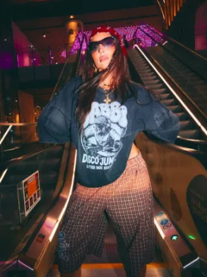 DJ Cat Tee - Black