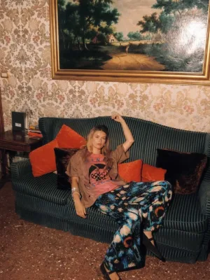 Mariposa Eso Pants Blue Tie Dye