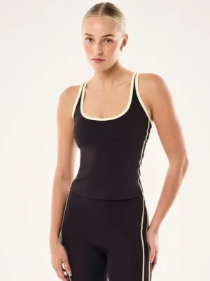 Solis Scoop Tank Black Bean Soft Yellow